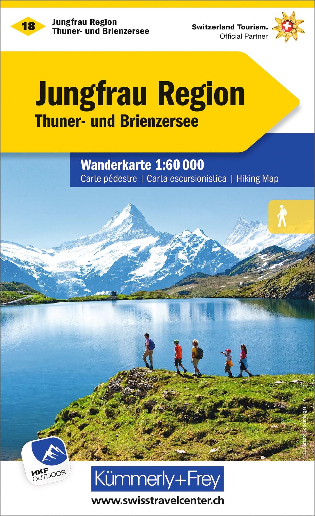 Jungfrau region Hiking Map: 1:60 000: 18 (Hiking maps of Switzerland)