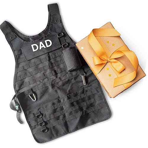 Tactical Molle Apron Outdoor Durable Camping BBQ, Bottle Opener, Pockets,