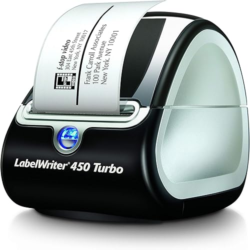 Miniatura 4 de DYMO LabelWriter 450 Turbo Direct Thermal 600 x 300DPI Black,Silver Label Printer