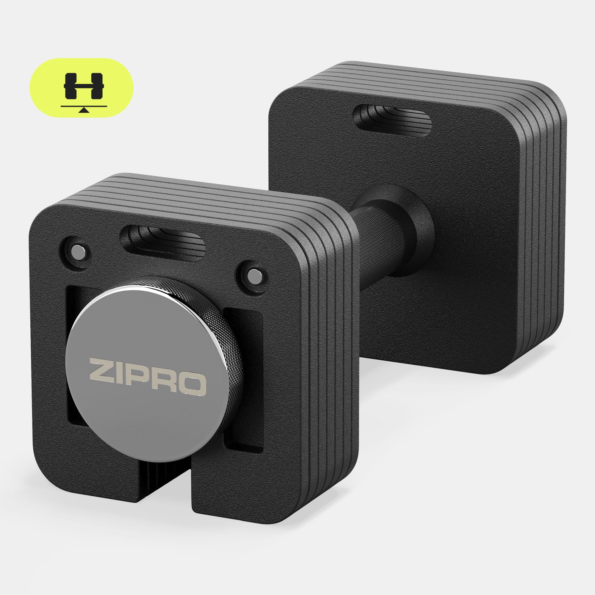 ZIPRO Hantel Verstellbare Kurzhantel Gewicht 16/24 Kg Dumbbell Hantelscheiben mit 8x2kg und 2x1kg Schraubverschluss Frauen und Männer für Zuhause Home Gym Körpertraining Muskelaufbau – 1 x Square