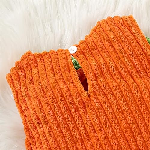 Miniatura 7 de Disfraz de Halloween para bebé, sin mangas, lindo chaleco de calabaza + sombrero, conjunto unisex para niños y niñas, lindo traje de calabaza