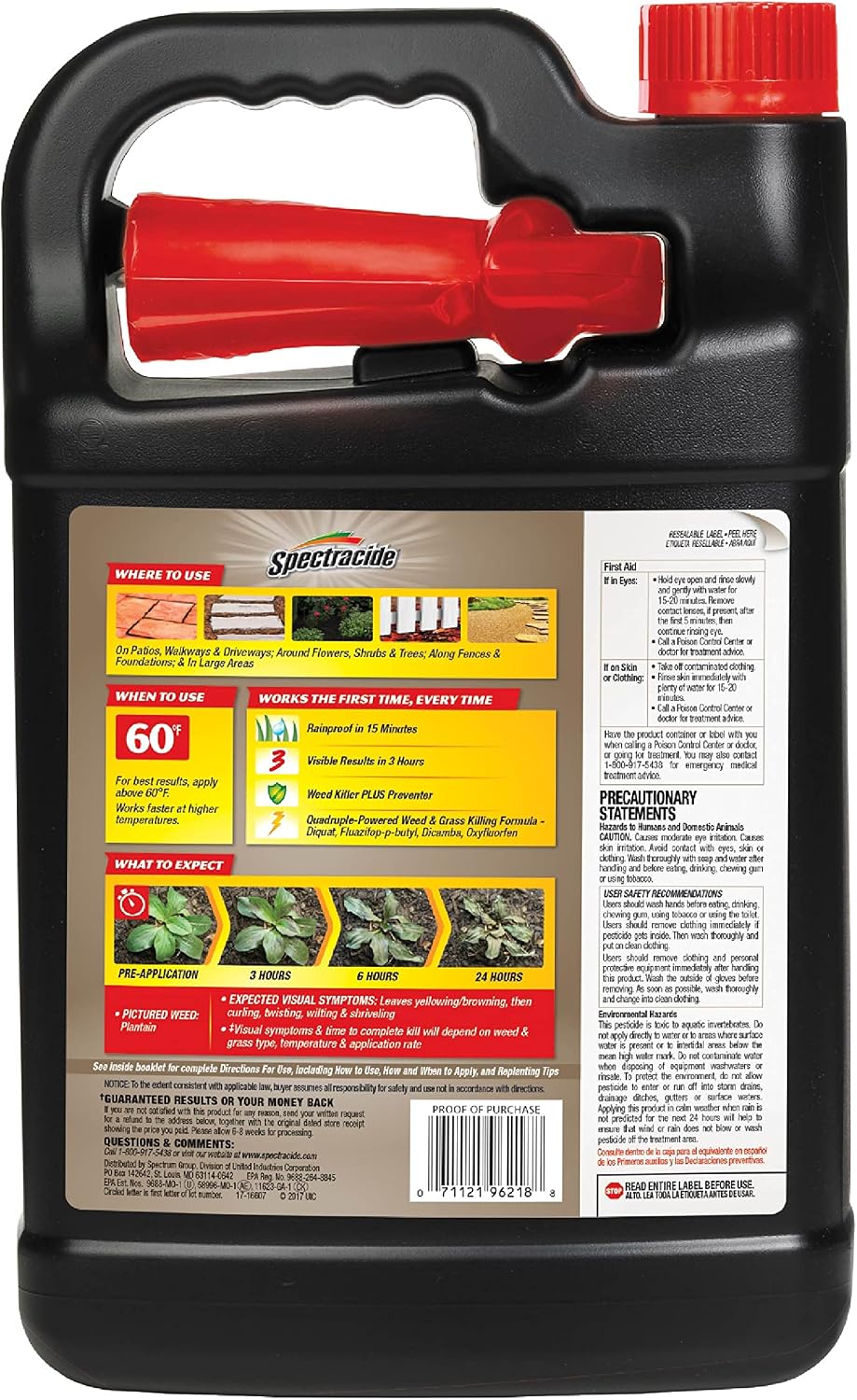 Spectracide Insect Killer, 1 gal - 4 pack, Plain