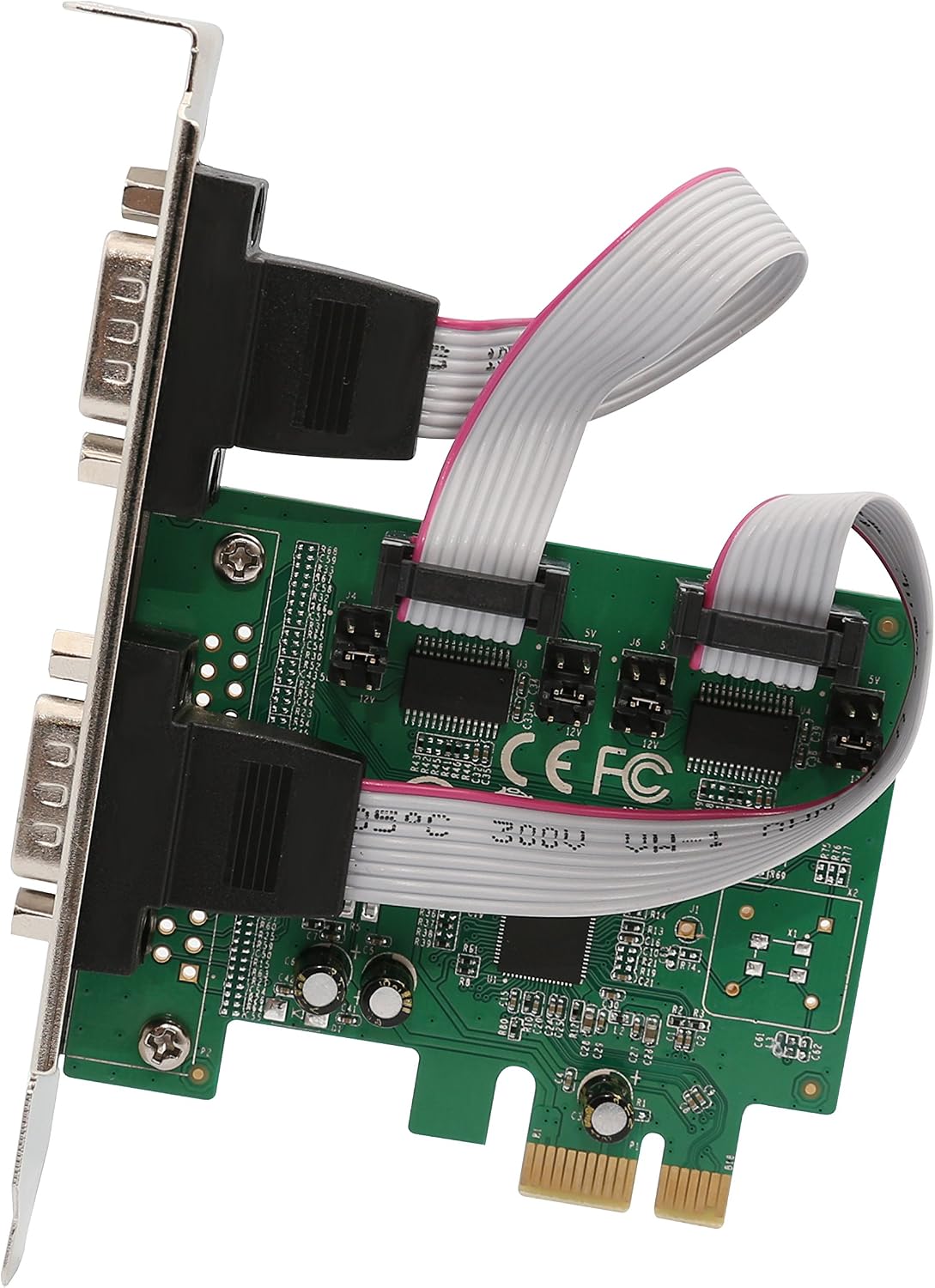 Syba 2 Port Serial DB9 RS232 PCI-e 1.0 x1 with Low Bracket SI-PEX15055