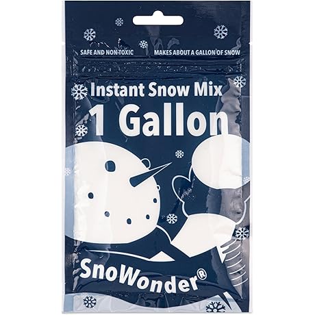 SnoWonder Instant Snow Fake Artificial Snow, Also Great for Making Cloud Slime