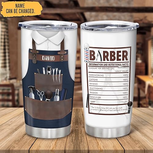 Miniatura 9 de Hyturtle Taza de café personalizada de acero inoxidable para hombre, con texto divertido, información nutricional, con tapa, cinturón negro, artes