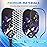 Pickleball Paddles Set of 2, USAPA Approved 99.99% Carbon Fiber Surface Pickleball Sets PP Honeycomb Core Pickleball Rackets for Beginners, Lightweight Paddles for Men Women