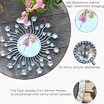 Mirror Wall Decor Metal Sun Mirror Home Decoration Wall Art Decorative Mirror Suitable for Living Room Bedroom Bathroom Entryway