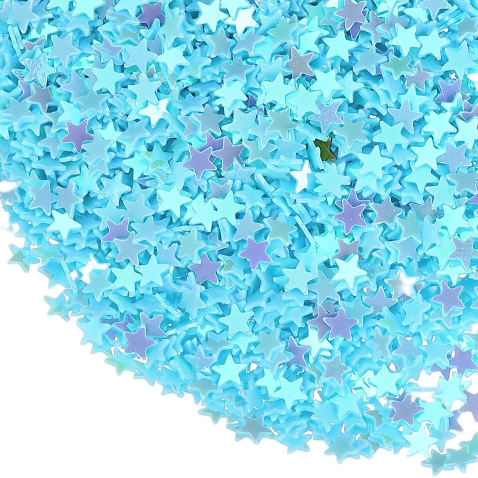 sourcing map 1.94oz(55g) Star Glitter Confetti, 3mm Art Craft Glitter Holographic Sequins Table Confetti Laser Sequins for Crafts DIY Nail and Party Wedding Festival Decoration, Lake Blue