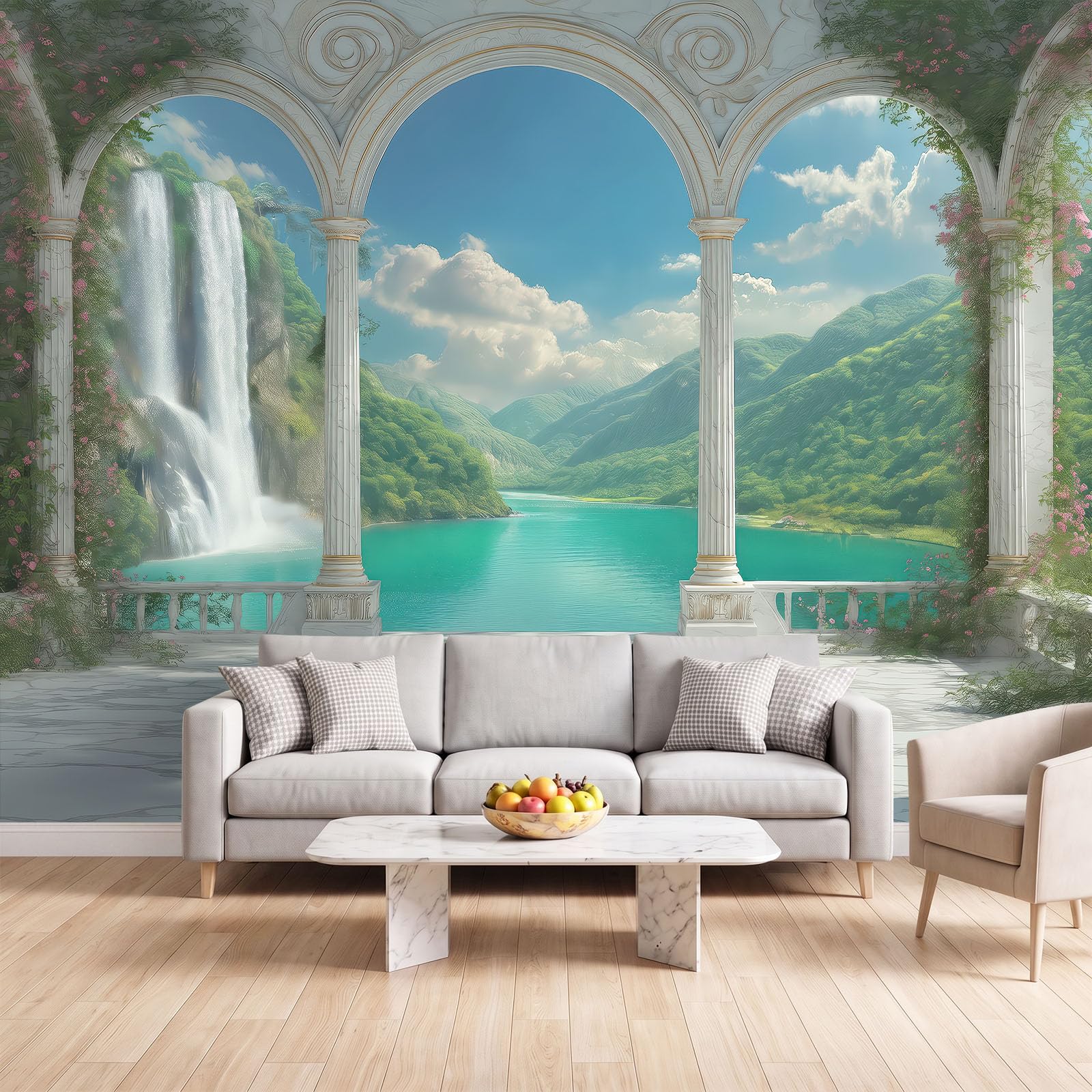 Papel pintado fotográfico clásico europeo, 400 x 280 cm