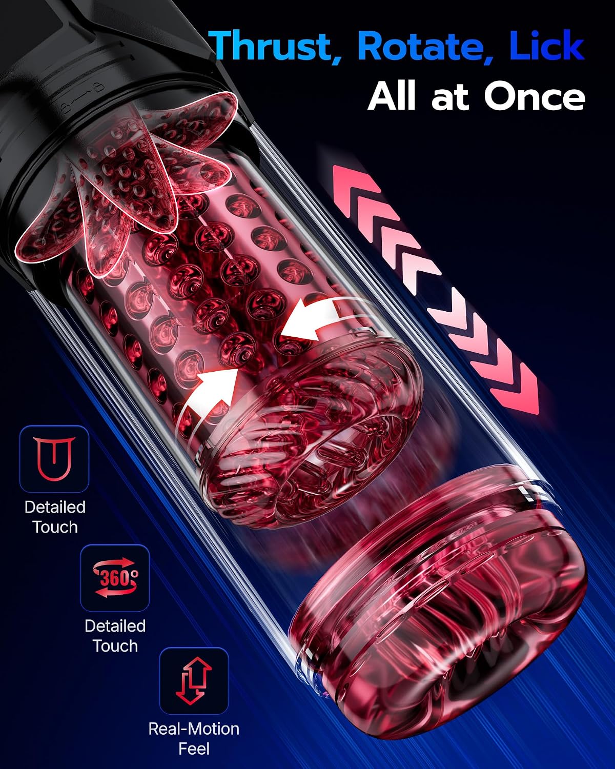 EINSEO AI Sync Male Sex Toys Penis Pump Extended Sleeve Male Masturbator