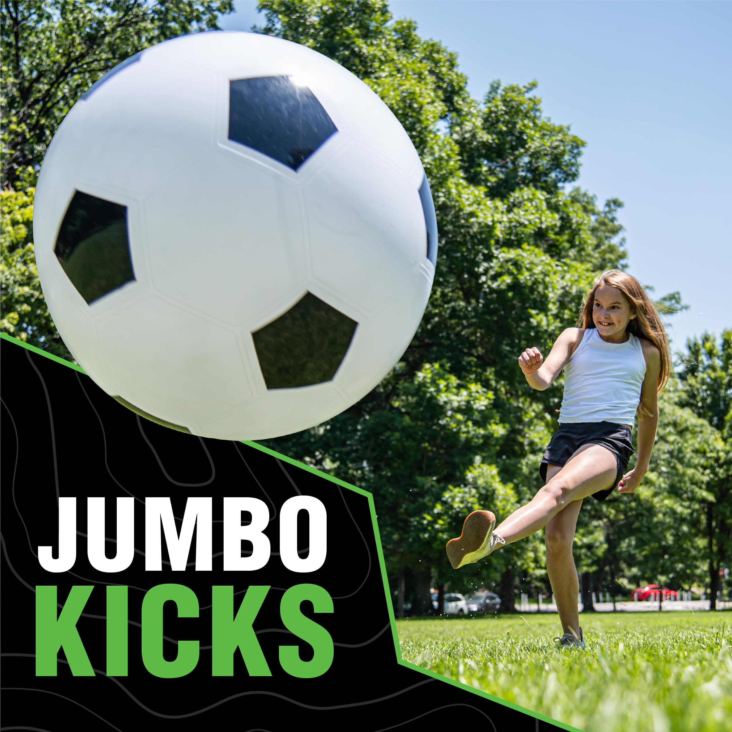 Balón de fútbol Jumbo, diámetro de 76 cm