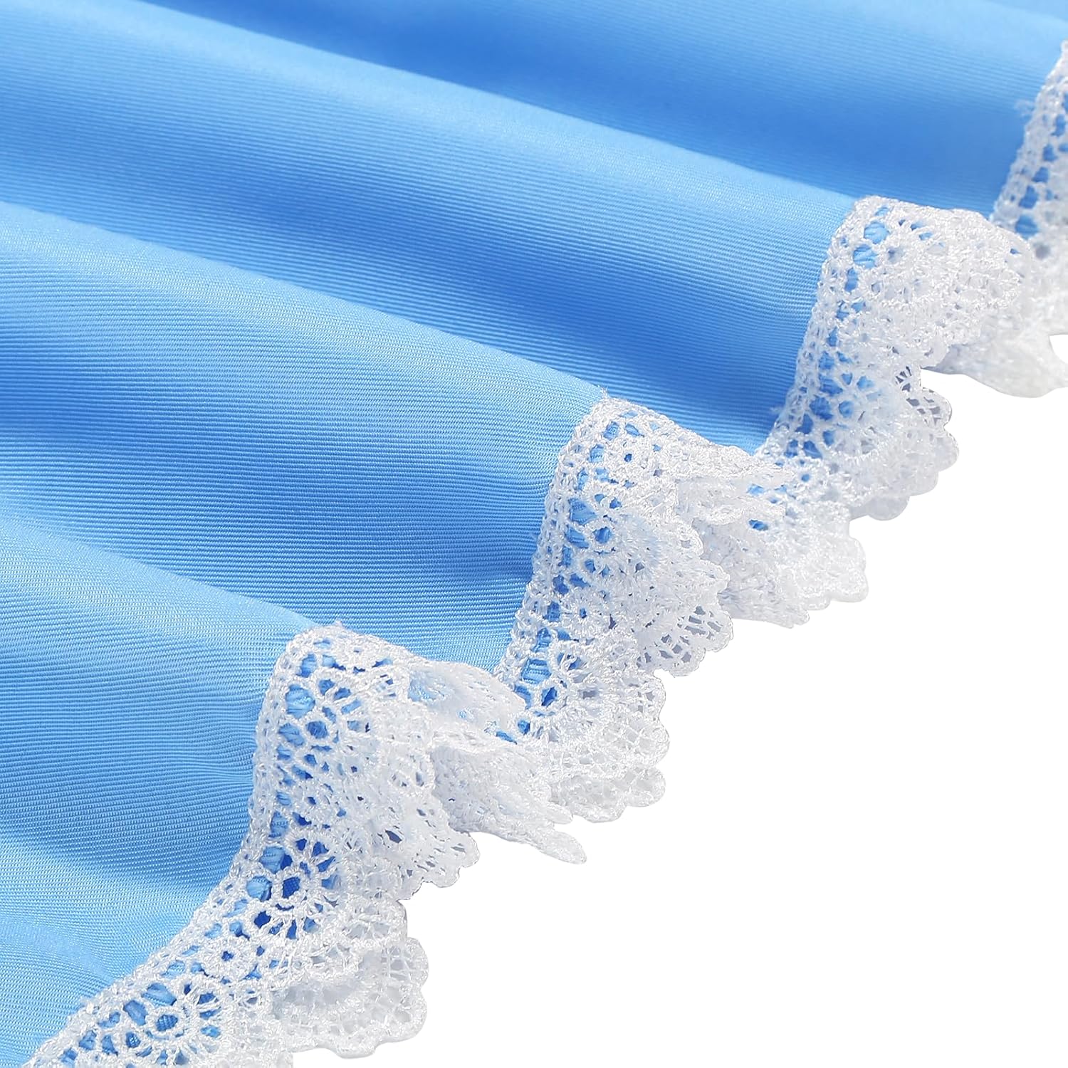 Girls Blue Dress Princess Fancy Dress Up for Halloween Cosplay with White Apron Bow HairBand Bag Socks Set - Image 9