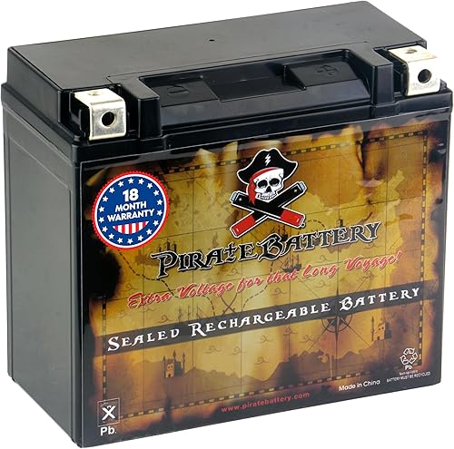 Miniatura 9 de Pirate Battery 7A-BS Reemplazo de batería de 12 V 8 Ah sin mantenimiento para ATV, motocicleta, motos acuáticas, scooter, UTV y más, terminal de