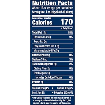 PLANTERS Lightly Salted Peanuts, Plant Based Protein Snacks, 16 Oz (12 Ct)
