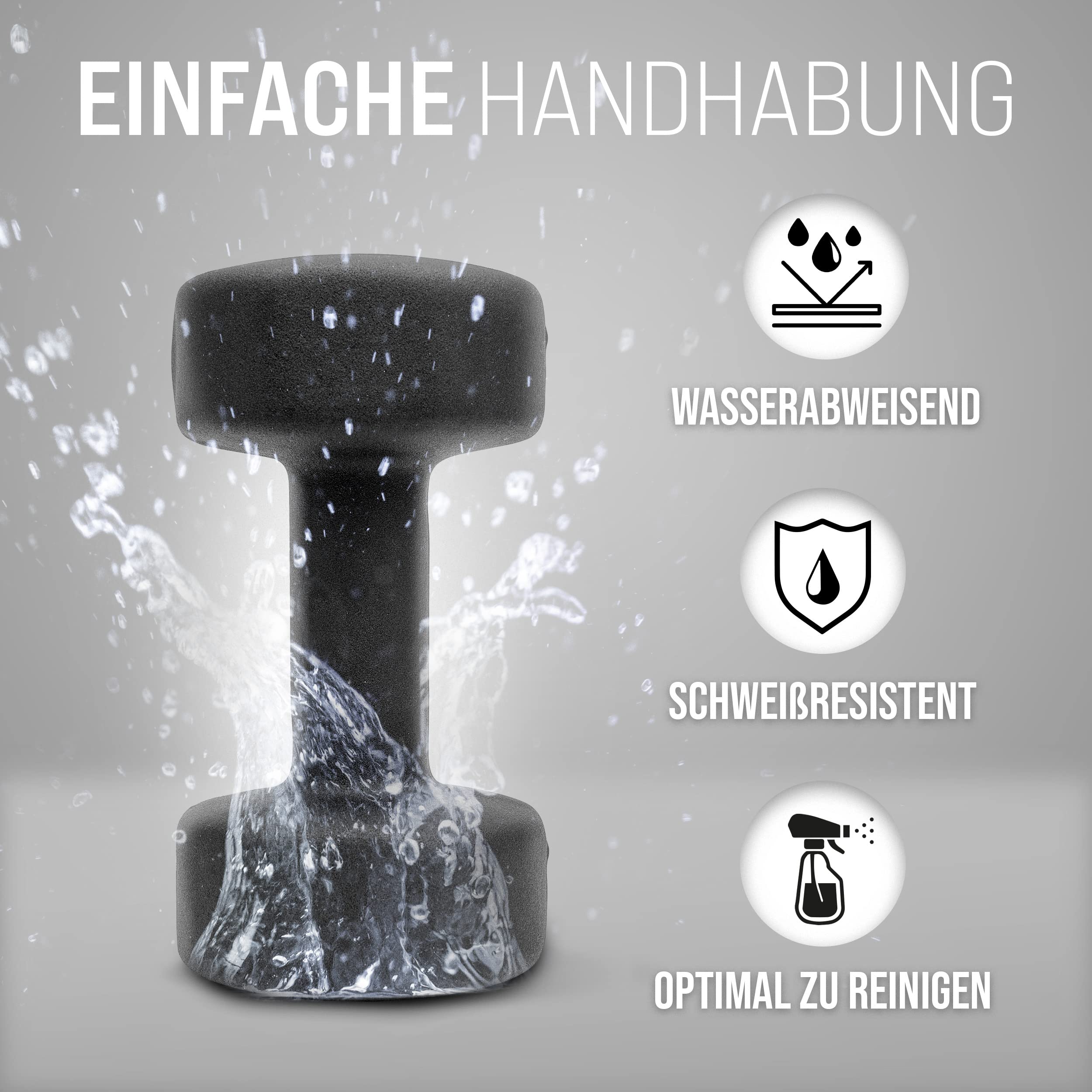 Apollo Hantel Set Kurzhantel | 2 Hanteln | 2er Hantelset | Gewichte für Krafttraining | Kurzhanteln 2er Set | Fitness Hanteln für Frauen & Männer | Dumbbells | Hanteln | Hantel Gewichte