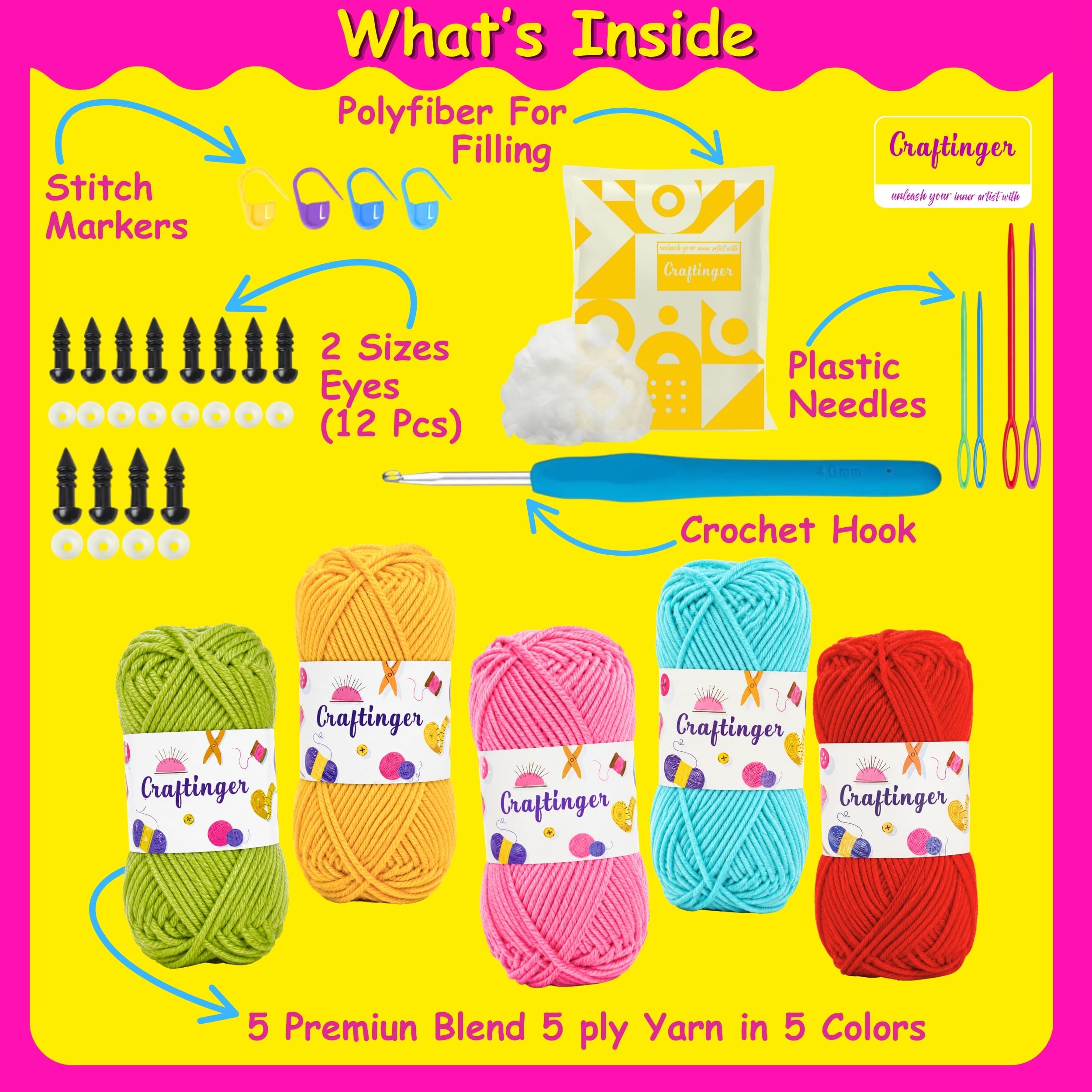 Crochet Starter Kit: All-in-One DIY Crafting -2