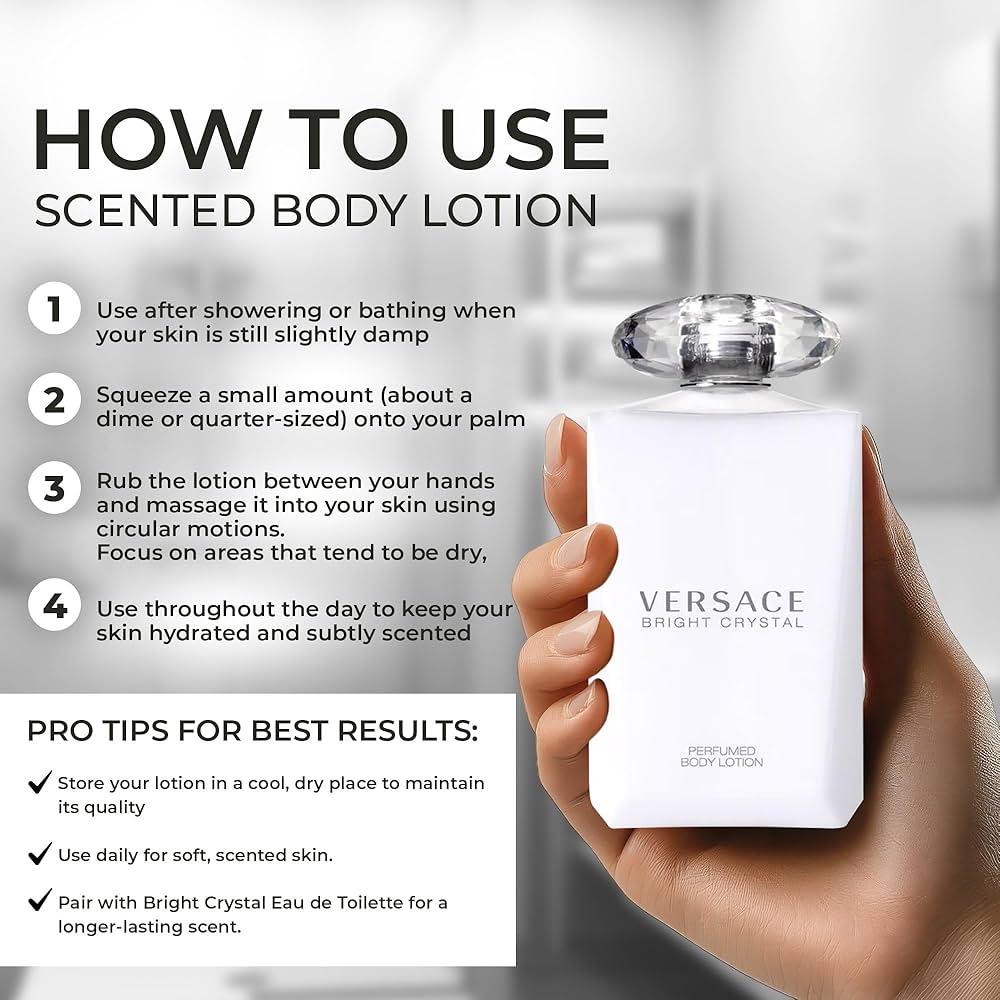 Amazon.com : Versace Bright Crystal Perfumed Body Lotion for