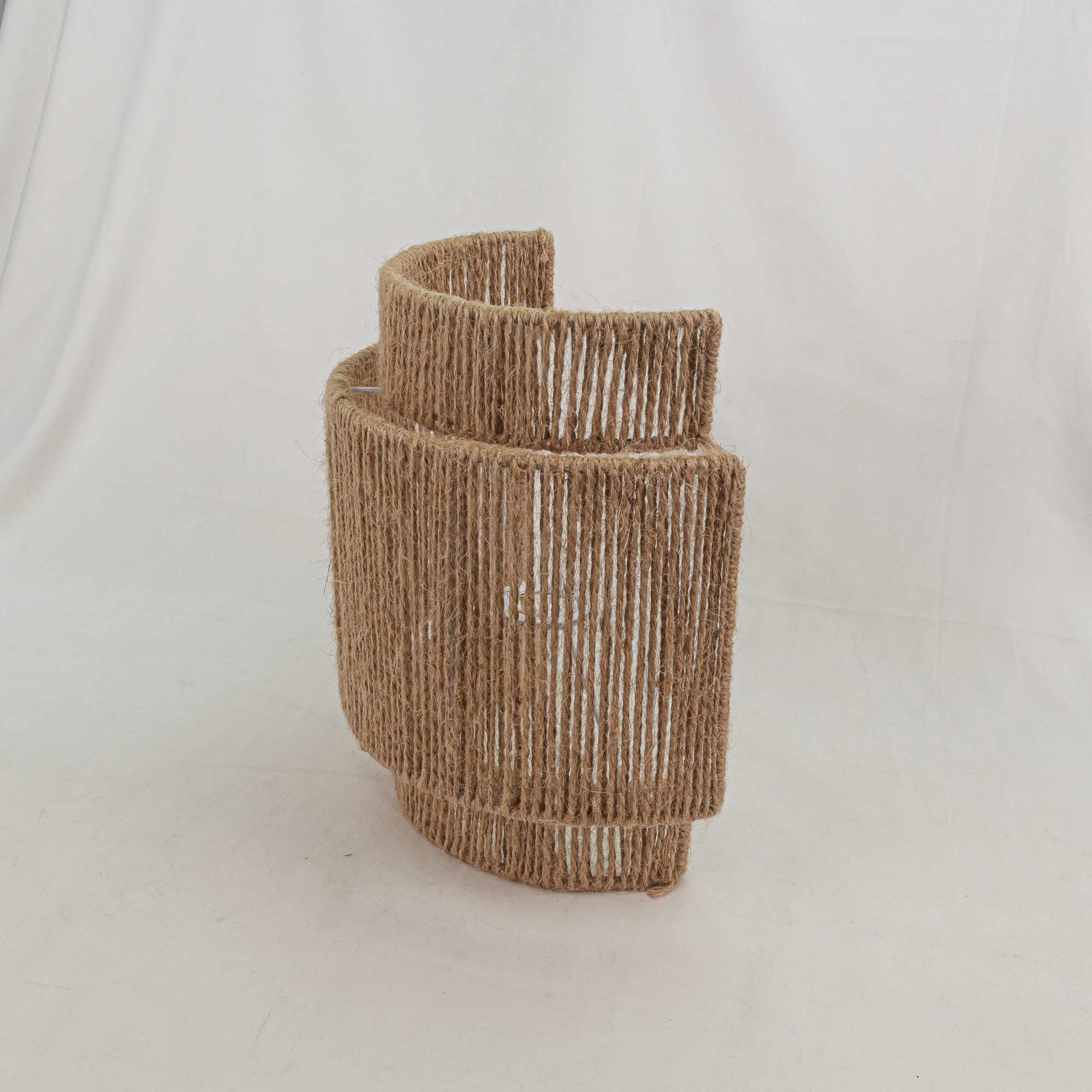 Farmhouse Weave Fabric - Paralume da parete, accessorio di ricambio per attacco E14, 12 cm di diametro