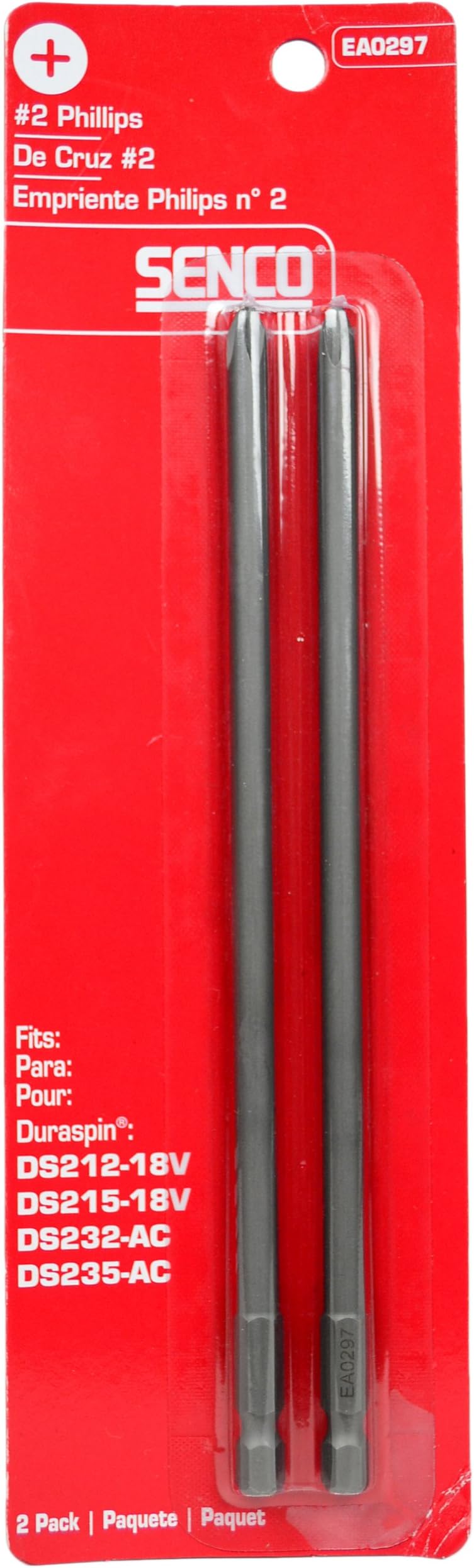 Senco EA0297#2 Phillips Drive 2 pack of bits - for Duraspin Technology Integrated Auto-Feed Screw System