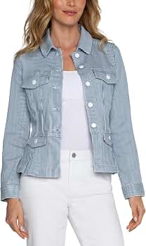 Amazon.com: Liverpool Los Angeles Womens Stretch Indigo Railroad