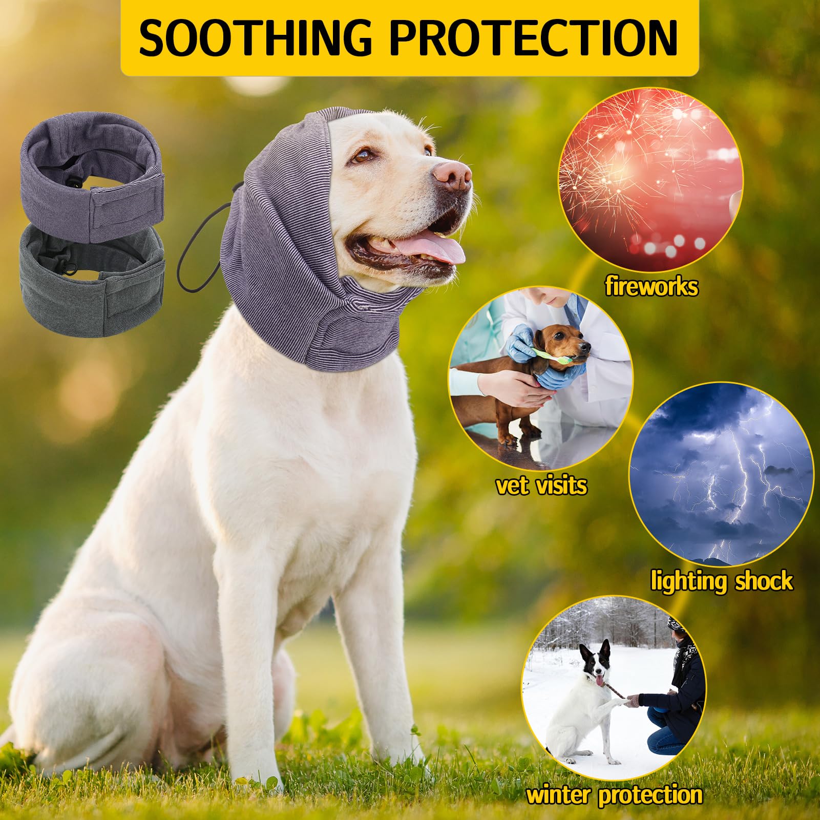 2 Pcs Dog Snood Ear Protectors - Image 3