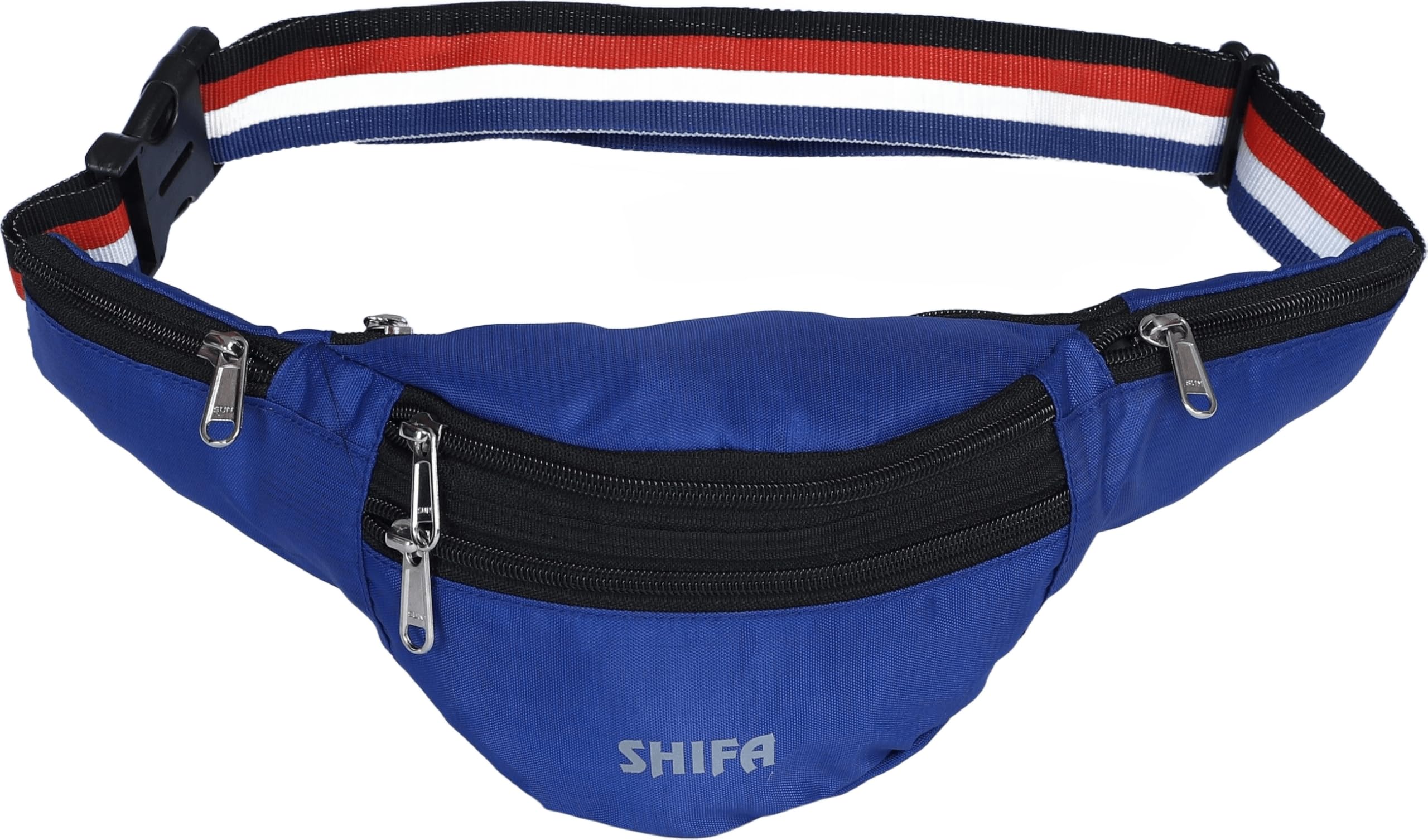 Adjustable Waist Bag for Men and Women | Lightweight Polyester Fanny Pack with 5 Compartments | Secure Travel Money Belt for Hiking Running Sports and Daily Travel (3 Liters)-image-31