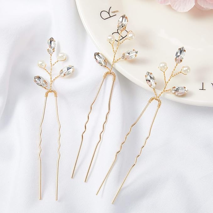 ✨ Glam Prom Hairstyle Ideas with Pearl & Crystal Hair Pins ✨