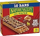 Nature Valley Crispy Creamy Wafer Bars, Peanut Butter Chocolate, 4g Protein, 10 Bars, 13 oz