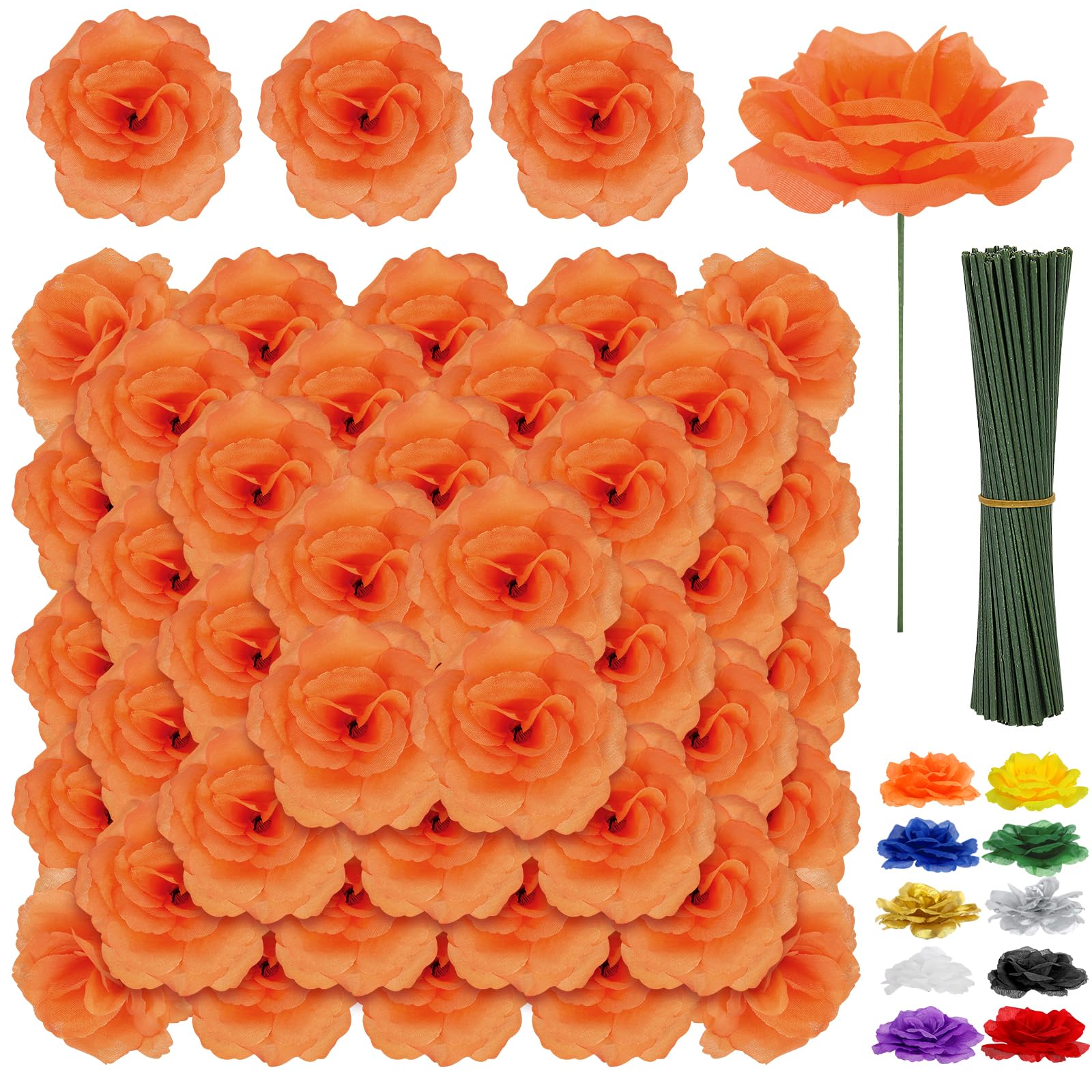 LELEE 108pcs Roses Head