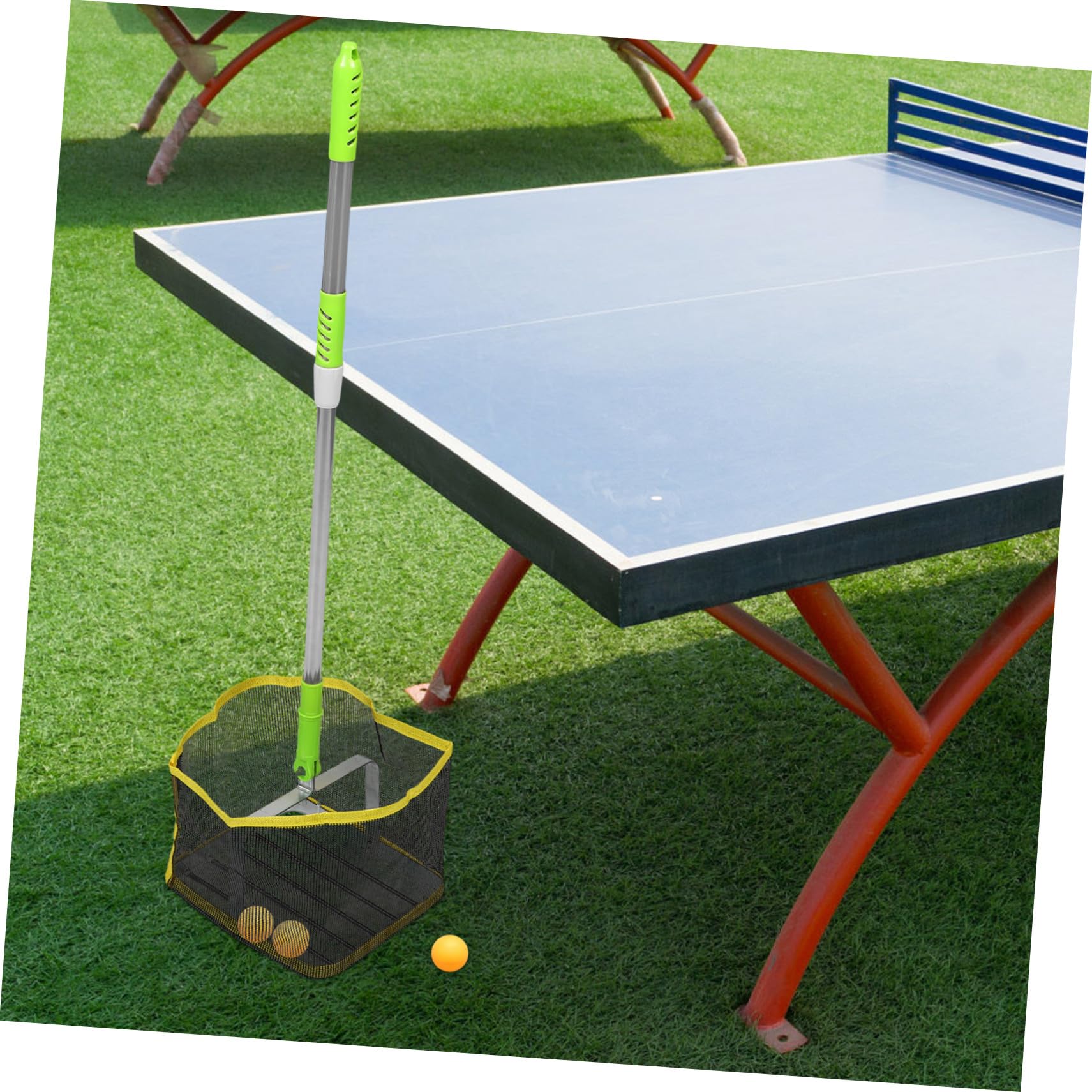 UKCOCO Recogedor De Balones De Ping Pong Portátil Mango Ajustable, Herramienta Práctica para Recoger Bolas Pequeñas, Ligero y Resistente, Accesorio para Tenis De Mesa y Entrenamiento