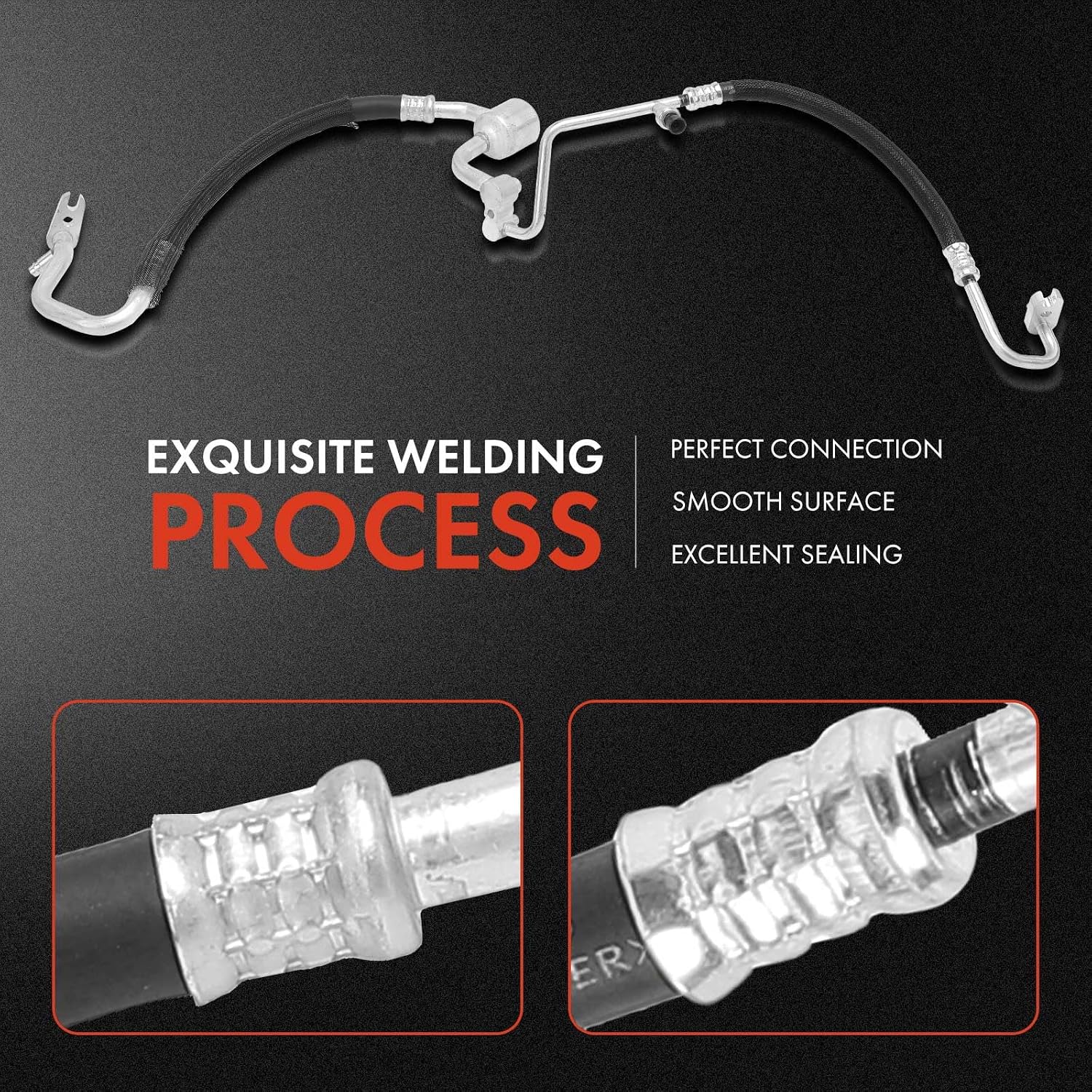 A-Premium A/C Suction Hose & Discharge Line Hose Assembly Compatible with Chevrolet Colorado & GMC Canyon, 2017 2018 2019 2020, 2.8L, Compressor to Separation Point