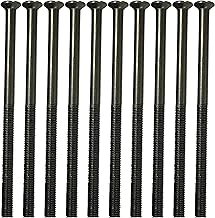 Black Nickel Long Electrical Socket Switch Screws Raised Head (10, 75mm)