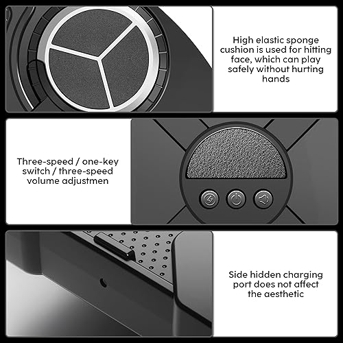 Miniatura 3 de Máquina de boxeo de música juguetes deportivos para niños y adultos, blanco de perforación inteligente Bluetooth montado en la pared, almohadilla de