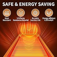 Vista 8 de Bandeja de calentamiento eléctrica (extra larga de 40 x 12 pulgadas), calentadores de alimentos para fiestas, bufé con termostato y calefacción