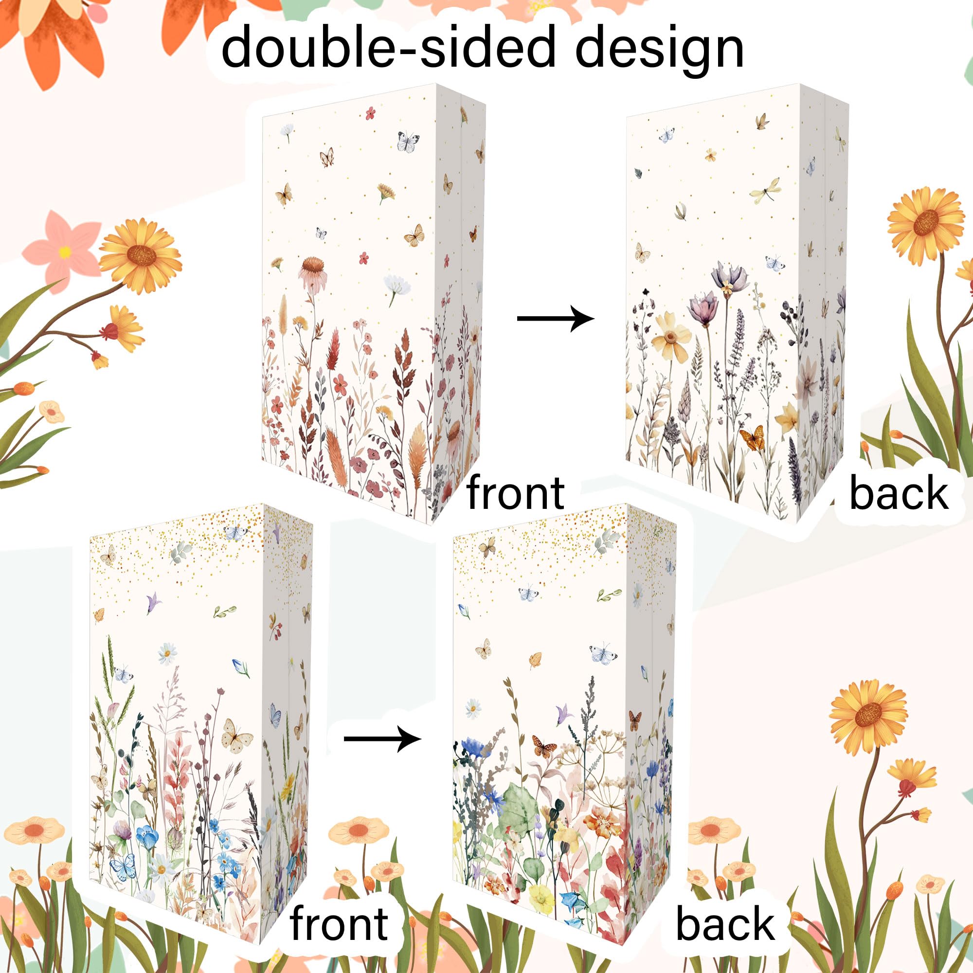 12 Stück Wildblumen-Party-Taschen – Süße Goodie Bags Für Babydusche, Hochzeit & Geburtstag