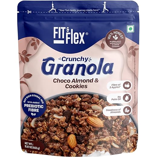 Fit & Flex Chocolate Almond Granola - 450gm