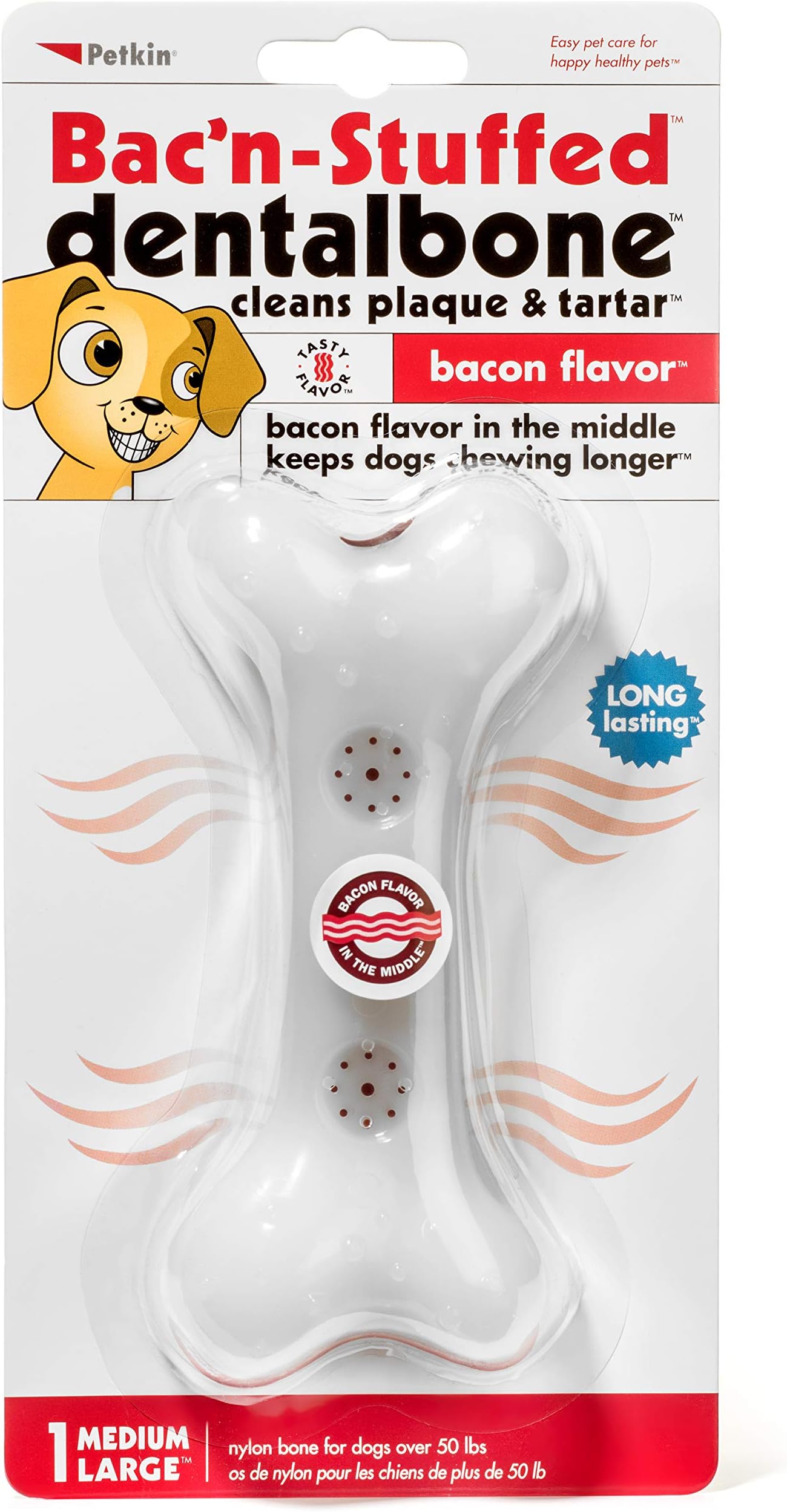 Petkin Bac'n-Stuffed Dentalbone (Medium/Large)