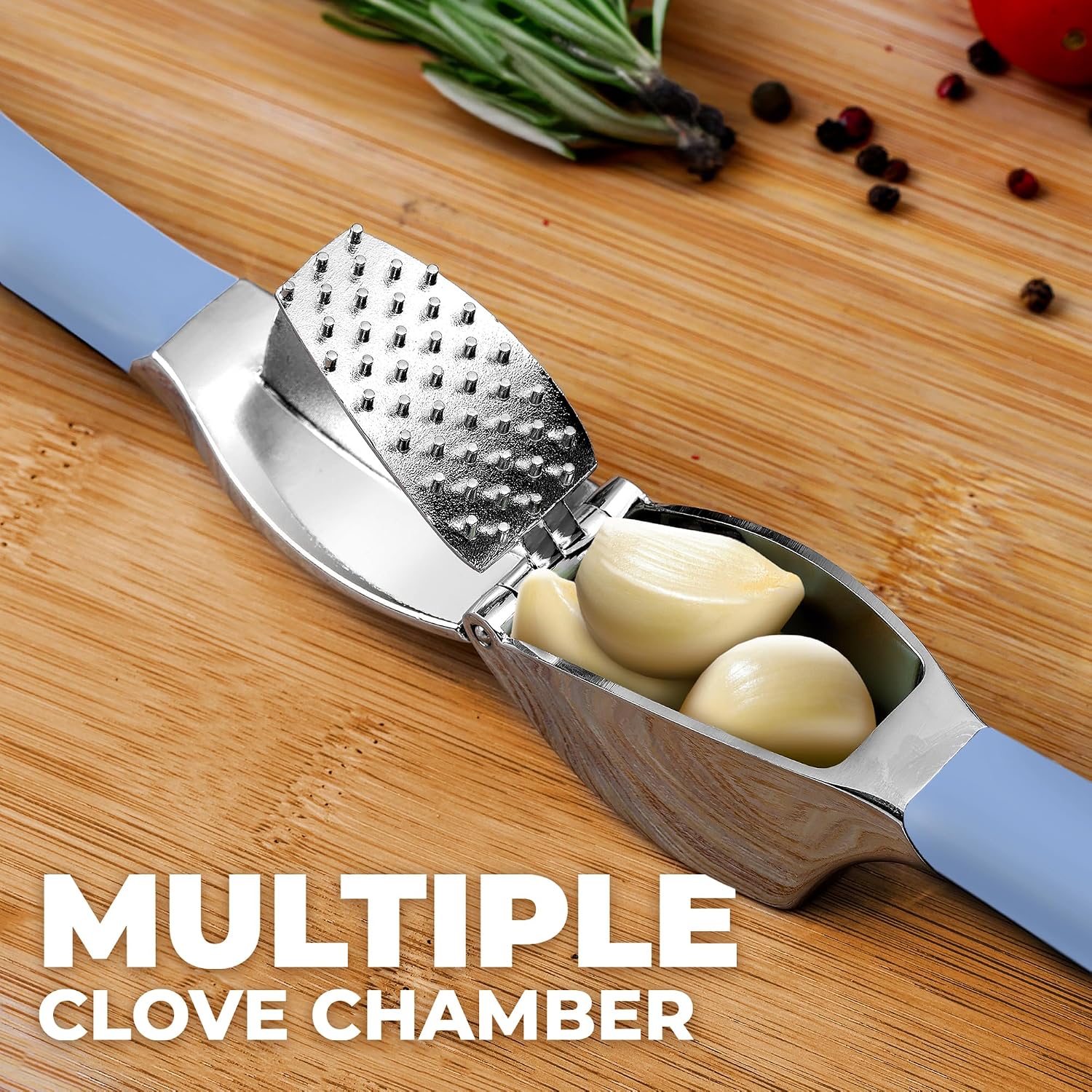 Zulay Kitchen Metal Comfort Grip Garlic Press image 4