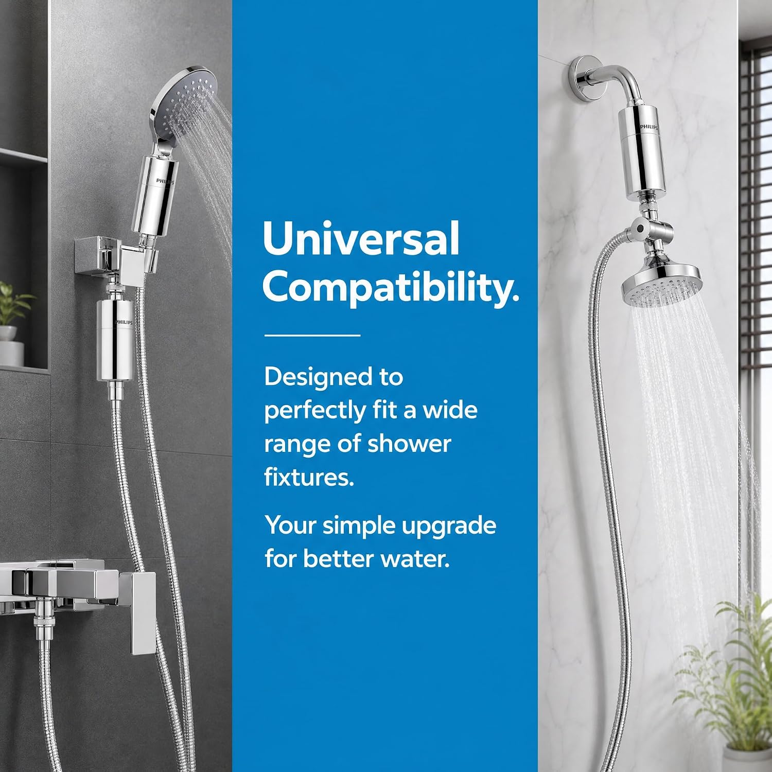 AWP175 Replacement Shower Filter for Wall-mounted showerhead,Compatible with Philips AWP1775CH Shower Head Cartridge,for Hard Water Remove Chlorine and Harmful Substances.(4 Pack)