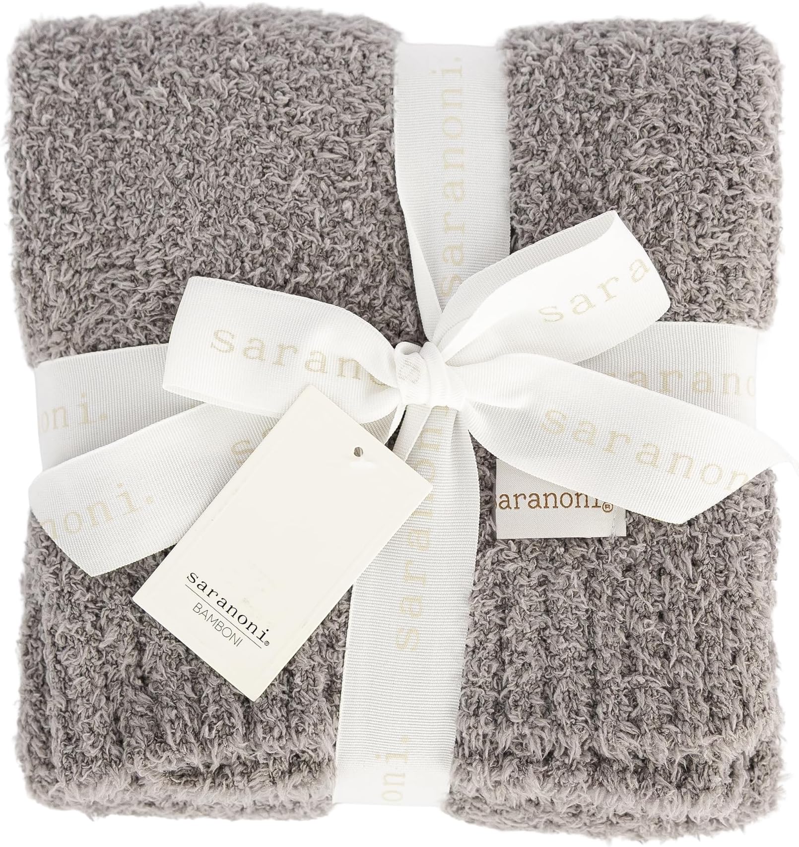 Bamboni Luxury Throw Blanket | Oversized Super Soft Plush Home Decorative Comfy Blankets for Couch or Bed | Gray - X-Large 60” x 80”