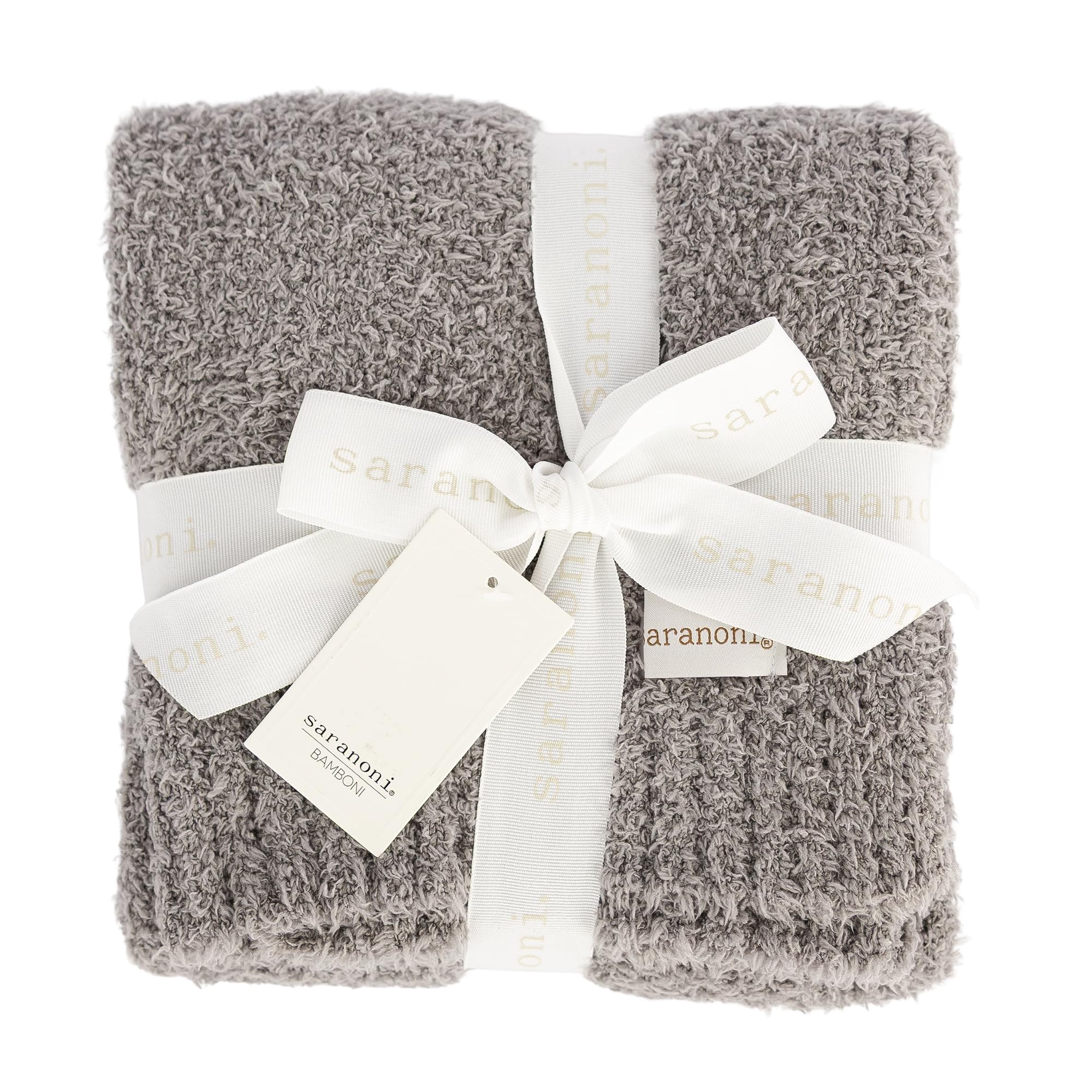 Bamboni Luxury Throw Blanket | Oversized Super Soft Plush Home Decorative Comfy Blankets for Couch or Bed | Gray - X-Large 60” x 80”