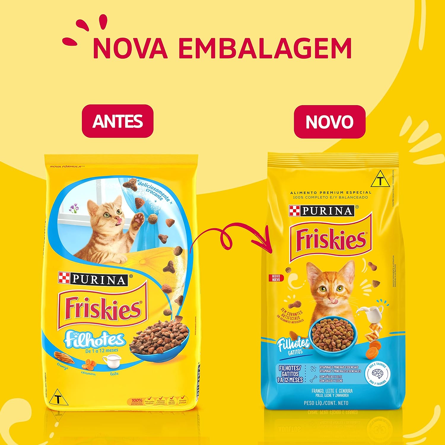 Purina Friskies Ração Gatos Filhotes Friskies Frango E Leite 10 1Kg