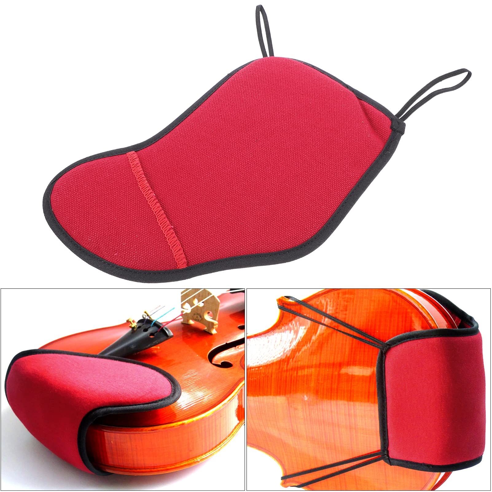 BESPORTBLE 1 Violin Chin Rest Pad Comfortable Skin Protection Material for Beginners and Professionals Violin Accessory