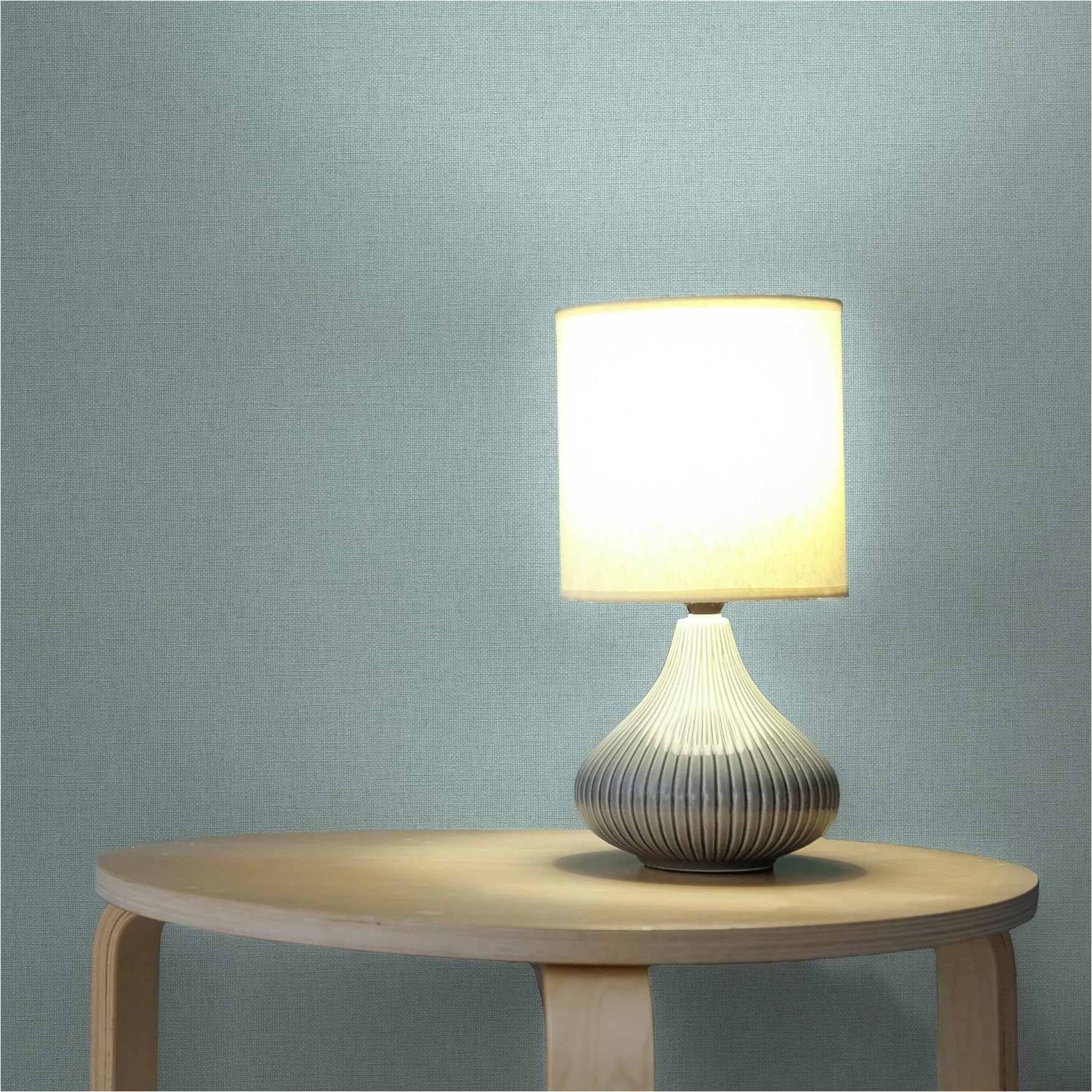 Papier peint intissé uni Bleu M1-No.11853 texturé chambre salon