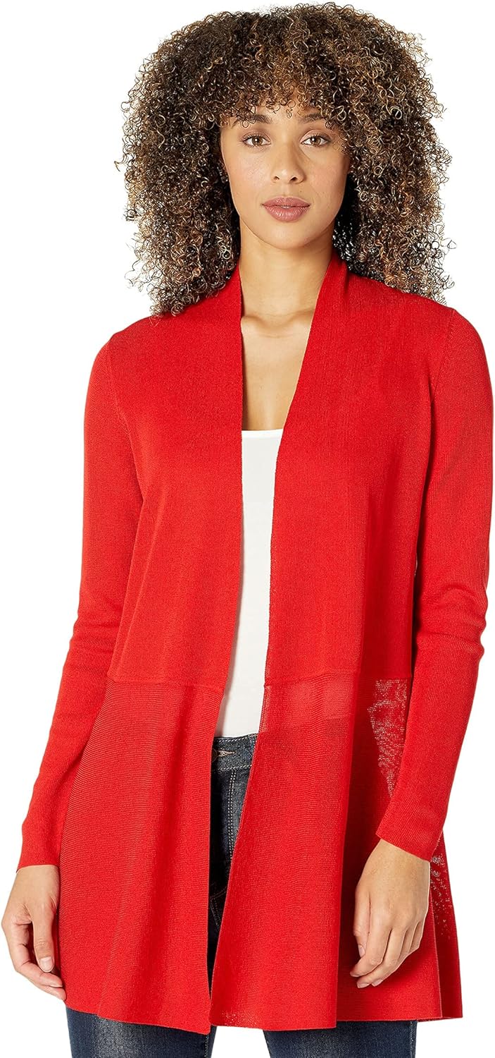 Anne Klein Women's Long Cardigan at  Women’s Clothing store