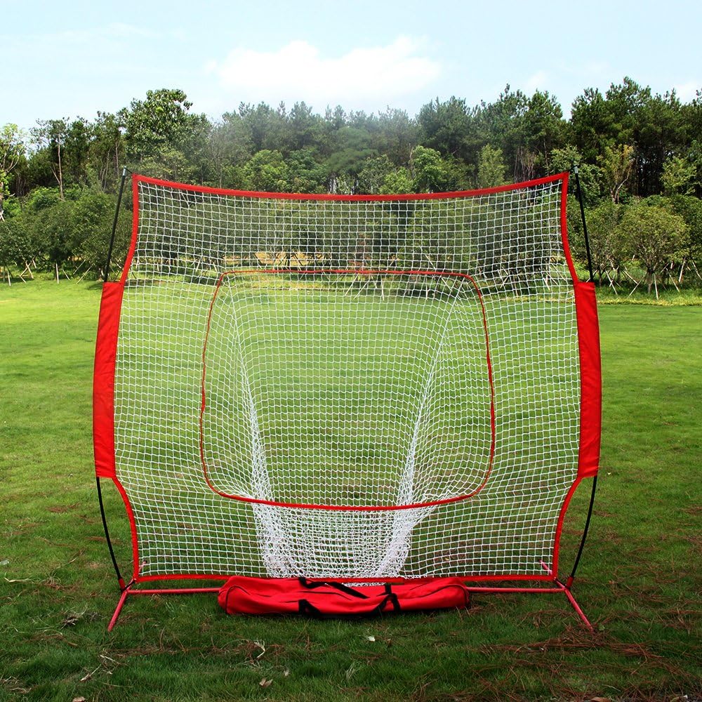 Baseball & Softball Practice Net,Baseball Train Net Rack Rebound Goal Baseball Hitting Pitching Batting Cating Training Net with Carry Bag