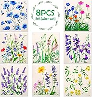 Vista 1 de Lucomb Paños de cocina suecos para cocina, paquete de 8 trapos reutilizables de cocina de secado rápido, toallas de limpieza surtidas