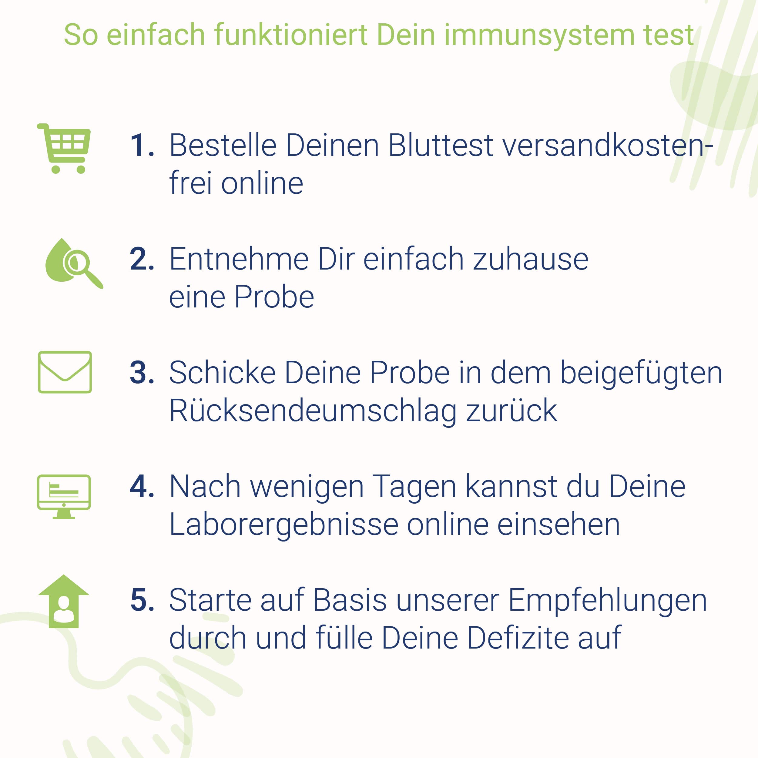for you Immunsystem-Test für Zuhause – Testkit für Immunvitalstoffe mit zertifizierter Laboranalyse – Ergebnisbericht mit Ernährungstipps & Dosierungsempfehlungen