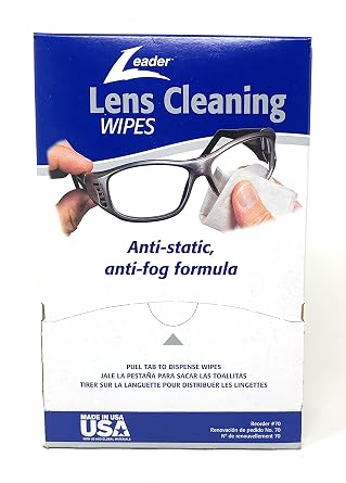 Leader Lens Cleaning Towelette Dispenser, Pack of 100 - 70-AMAZON