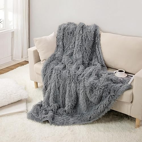 Miniatura 2 de TOONOW Manta de piel sintética extra suave y afelpada, tamaño Queen de 78 x 90 pulgadas, reversible, ligera, decorativa, súper suave y acogedora, de